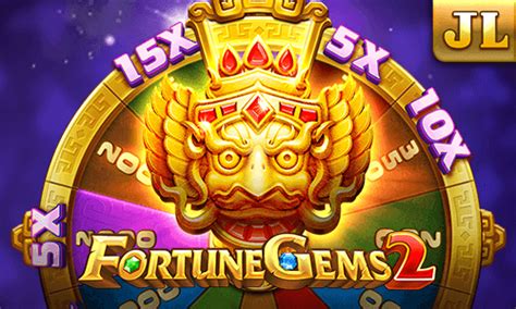 JILI Fortune Gems 97.00% RTP slot showing 3x3 grid plus 4th special multiplier reel up to 15x